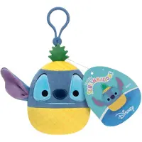 Squishmallows Väskberlock - 9 cm - Disney Pineapple Stitch - Cl - - One Size - Gosedjur