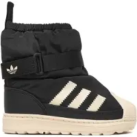 Adidas Originals Snöboots 'Superstar 360' svart / vit
