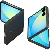 Spigen AirSkin Aramid-fodral för Samsung Galaxy Z Flip 7 - Svart