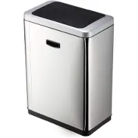 Durable 342423, 40 l, Rektangulär, Rostfritt stål, Silver, Sensor, ??