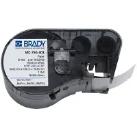 Brady MC-750-403 papperstejp | svart text - transparent tejp | 19,05mm x 7,62m (original)