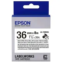 Epson LK-7WBVS | svart text - vit tejp | 36mm (original)
