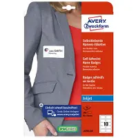 Avery J4785-20 Namnskylt Kennzeichnungsetiketten (B x H) 80 mm x 50 mm 200 st