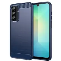 Mtp Products Samsung Galaxy A26 Borstat TPU Skal - Kolfiber - Blå