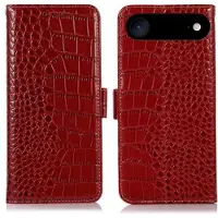 Mtp Products iPhone Air Crocodile Serie Läder Plånboksfodral med RFID - Röd