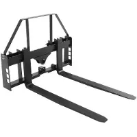 Vevor kompaktlastargafflar, 1814 kg nominell kapacitet, pallgaffelramfäste med 1065 mm pallgafflar, 50,8 mm dragkroksfäste och spjuthylsor, passar för kompaktlastare, traktorer