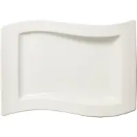 Villeroy & Boch New Wave Gourmettallrik 33x24 Cm - Mattallrikar Porslin Vit