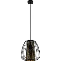 Eglo CURASAO PENDEL E27 Ø335 SVART/GULD