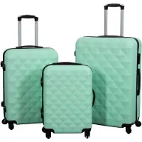 Borg Living Resväska - Diamant turkos - Hardcase lättviktsresväska