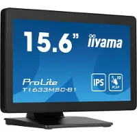 Iiyama ProLite T1633MSC-B1 Touchscreen EEK: C (A - G) 39.6 cm (15.6 tum) 1920 x 1080 pixel 16:9 5 ms HDMI, DisplayPort, USB 2.0 IPS LCD