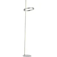 JUST LIGHT LED golvlampa Ritus, dimbar, Aluminium / grå / zink, Vardagsrum / matsal, Metall, Modern, LED-golvlampa