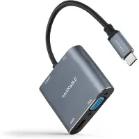 Nanocable Usb-c Till Hdmi/vga/usb-konverter 10.16.4304