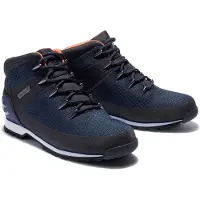 Timberland för män. TB1A1QKA0191 Euro Sprint marinblå vattentäta skor i mellanmodell (41), Karta, Nyckelband, Casual, Marino