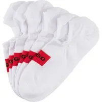 HUGO Three-pack of invisible socks with red logo labels