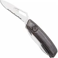 Swiza SH09 TR AM, KST.0136.6510, Laminate Black, Swiss pocket knife, partially serrated, 9 tools