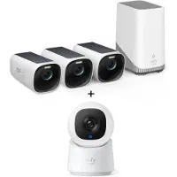 Eufy eufyCam 3 uppsättningar utomhuskameror 4K 3+1 solcellsdrivna övervakningssystem
