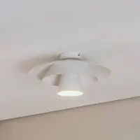 Luminex Taklampa Plato , dimbar, Vitt / opal, Vardagsrum / matsal, Metall, Modern, Taklampa