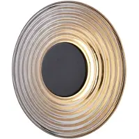 Searchlight LED vägglampa Cleo, dimbar, Aluminium / grå / zink, Vardagsrum / matsal, Glas, Modern, LED-vägglampa, vägglampa inomhus