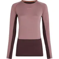 Icebreaker Women's Merino 260 ZoneKnit Long Sleeve Crewe Java/Summit