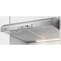 AEG DUB1611M - Kåpa - standard - bredd: 59.9 cm - djup: 51.3 cm - utsug och återcirkulering (med extra återcirkuleringssats) - rostfritt stål