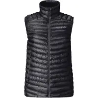 Norrøna - Varumärken - Trollveggen Down800 Super Light Vest W Caviar Black för Unisex - Storlek XS - Svart