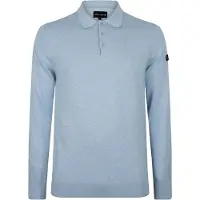 Presly & Sun Sweater Brad Långärmad Stickad Polo Blå