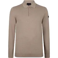 Presly & Sun Sweater Brad Långärmad Stickad Polo Beige