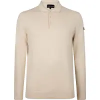 Presly & Sun Sweater Brad Långärmad Stickad Polo Beige