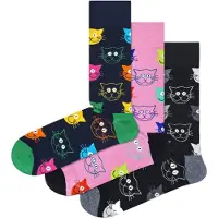 Happy socks Sockor marinblå / grön / ljusrosa / svart