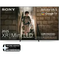 Sony Bravia 5 K-75XR5 - 75 Diagonal klass (74.5 visbar) LED-bakgrundsbelyst LCD-TV - Smart TV - Google TV - 4K UHD (2160p) 3840 x 2160 - HDR - Mini-LED - svart