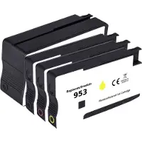 Renkforce Bläck Ersätter HP 953, 6ZC69AE, LS058AE, F6U12AE, F6U13AE, F6U14AE Kompatibel Kombi-pack Svart, Cyan, Magenta, Gul RF-5718854