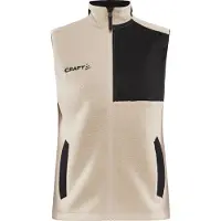 Craft Women's Adv Explore Pile Fleece Vest Ecru/Black