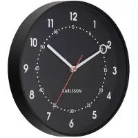 Karlsson väggklocka Fresco black KA6038BK
