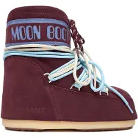 Moon boot - Après-ski - Icon Low Suede Laces Burgundy för Unisex - Storlek 36-38 - Bordeaux
