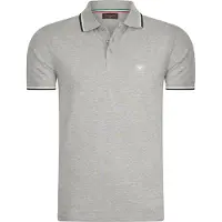 Cappuccino Italia Polo SS Polo Applique Pique Grå