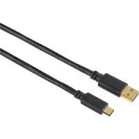 Hama Kabel USB-C-USB-A 3.1 Hane-Hane Guld Svart 1.8m