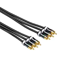 Ginza.se HAMA Kabel 3xRCA-3xRCA Guld Svart 3m