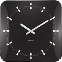 Karlsson väggklocka Sucinto Dome square black KA6085BK