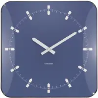 Karlsson väggklocka Sucinto Dome square navy blue KA6085BL