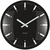 Karlsson väggklocka Realista Dome black KA6086BK