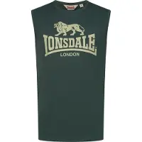 Lonsdale T-shirt 'Clopton' vass / mörkgrön