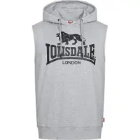 Lonsdale Sweatshirt 'Bignor' gråmelerad / svart