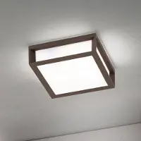 Orion Utomhuslampa Henry, corten, tryckt aluminium, E27, IP44 dimbar, Brun / rost, Aluminium / grå / zink, Modern, Taklampa