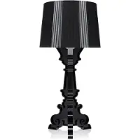 Kartell Design bordslampa Bourgie, dimbar, Svart, Vardagsrum / matsal, Syntetmaterial, Design, Bordslampa