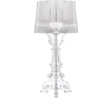 Kartell Design bordslampa Bourgie, dimbar, Genomskinlig / transpare, Vardagsrum / matsal, Syntetmaterial, Design, Bordslampa