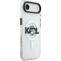 Karl Lagerfeld IML Choupette Sketch Logo MagSafe iPhone Air-fodral – genomskinligt