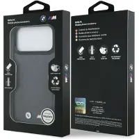 BMW M Quiltad Logo MagSafe-fodral för iPhone 17 Pro Max - grafit