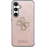 GUESS Samsung Galaxy S25 FE 4G Big Metal Logo Hybrid Skal - Rosa