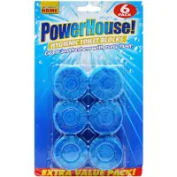 Powerhouse Hygieniska Blåa Toalettblock – 6 st