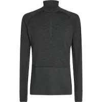 Icebreaker - Underställ - M Merino 260 ZoneKnit LS Half Zip Jet Heather för UnisexUll - Storlek L - Grå